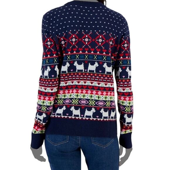 Charter Club Navy Fair Isle Holiday Knit Sweater - Picture 6 of 7